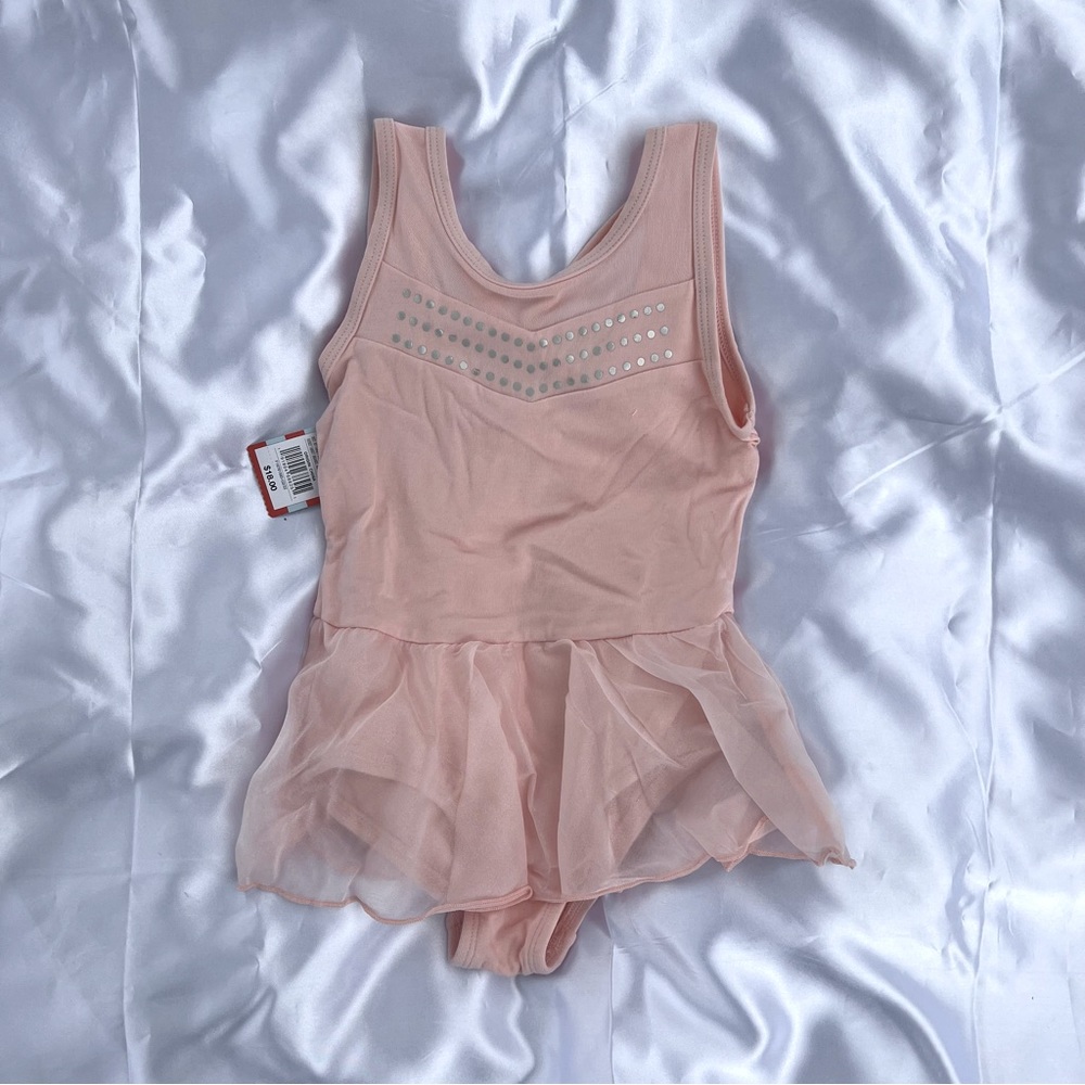 Girls' Dance Cross Back Skirted Leotard